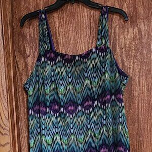 Catherines peacock colored summer dress size 20W